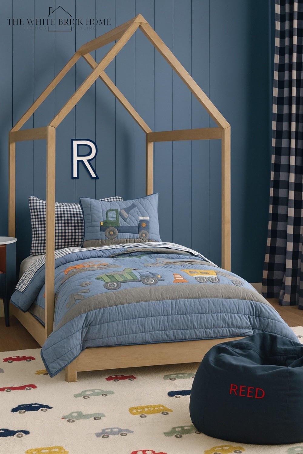 A playful boys room that blends a cozy house bed with classic blue tones and whimsical vehicle details! 

Boys room, boys bedroom, toddler bedroom, toddler room, boys toddler bedroom, truck bedroom, truck themed bedroom, car bedroom, car themed room, boys room bed, toddler bed, boys room curtains, boys room wall letters boys room rug, boys room bedding, boys room bean bag, boys room decor ideas, boys room theme, boys room truck theme, boys room nightstand, boys room bedding, boys room ideas, boys room decor ideas, boys room finds, home decor, home design, bedroom, toddler room, pottery barn kids, Wayfair, crate and barrel kids 

#LTKKids #LTKHome #LTKSeasonal