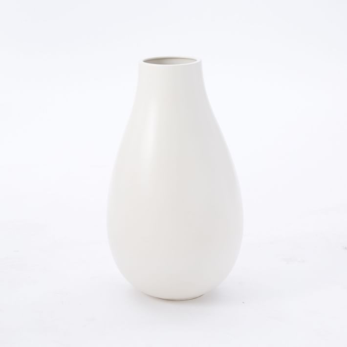 Pure White Matte Ceramic Vases | West Elm (US)