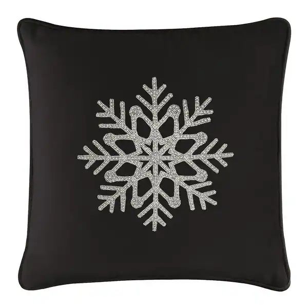 Sparkles Home Rhinestone Snowflake Pillow - Overstock - 33940440 | Bed Bath & Beyond