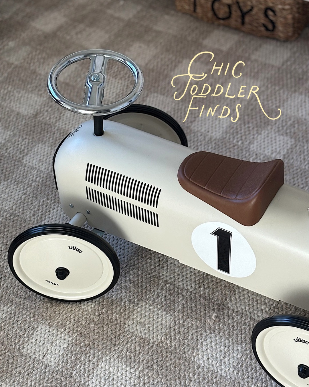 Chic toddler finds 🤎
Timeless pieces for little ones—from a vintage-inspired ride-on car and basketball hoop to a classic Ralph Lauren sweater and beautifully organized bins and labels. Functional, stylish, and made to grow with your family.

toddler finds, vintage ride on car, basketball hoop, Ralph Lauren kids, toddler sweater, toy storage bins, playroom organization, toy labels, neutral kids decor, timeless kids toys, chic toddler style, playroom favorites, Montessori inspired

#LTKKids #LTKBump #LTKBaby
