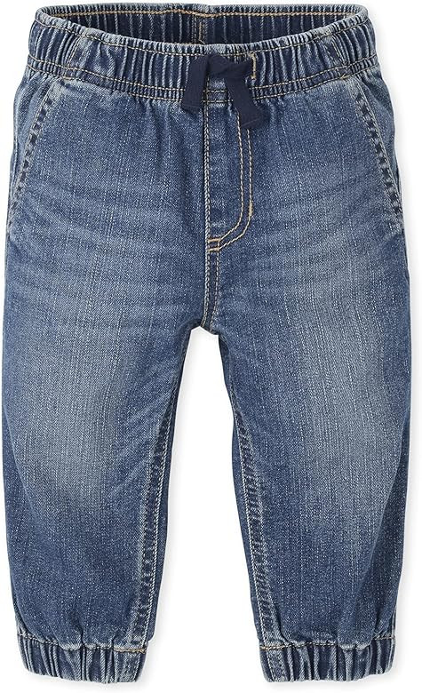 The Children's Place Baby Toddler Boys Stretch Straight Leg Jeans, Maddox WASH, 3T | Amazon (US)