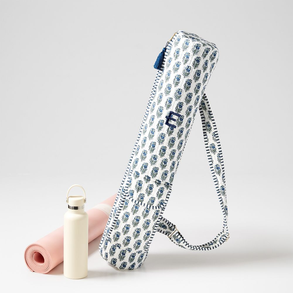 Block Print Quilted Yoga Bag | Mark and Graham