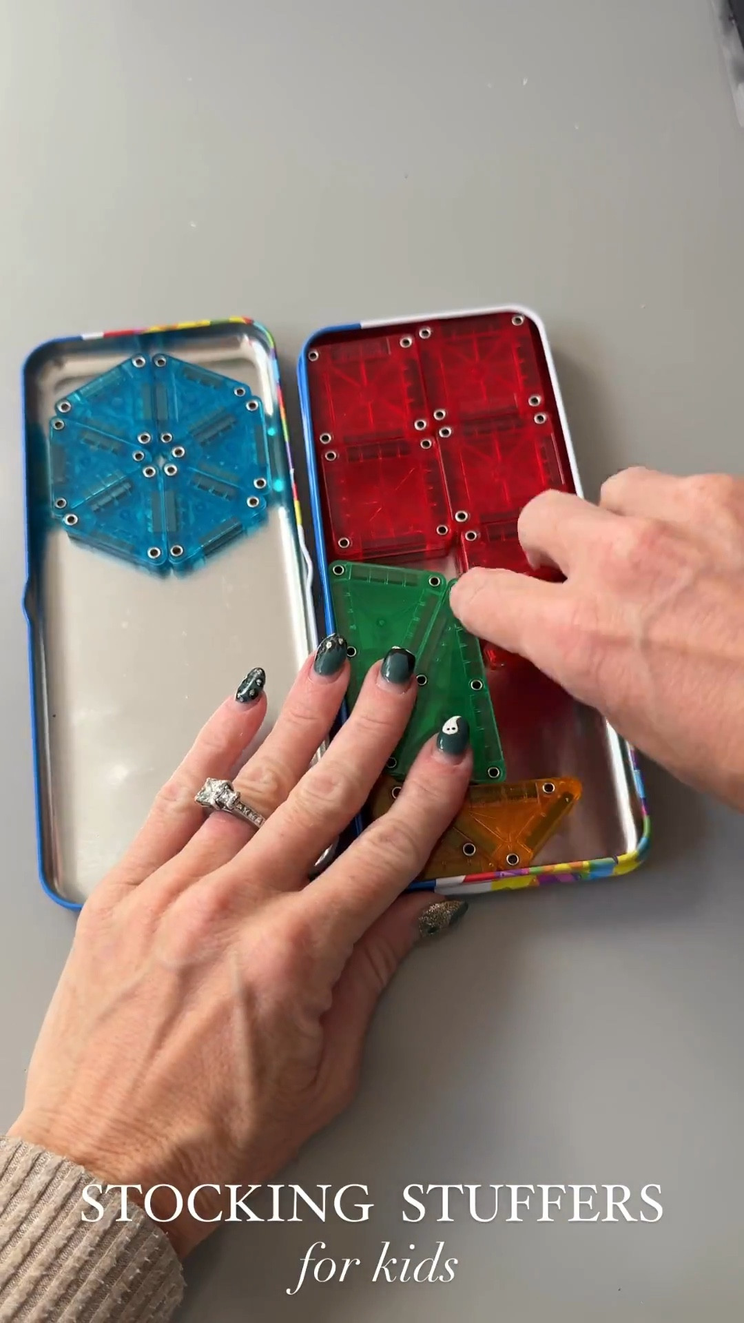 These mini magnetic tiles are a total hit. They are pocket size and you can easily carry them with you to the restaurant. Perfect for trouble or at the park and a really great stocking stuffer for toddlers.

#StockingStuffers #StockingStuffersForKids #Toddlers #GiftsForToddlers #GiftIdeas

#LTKKids #LTKGiftGuide #LTKWatchNow