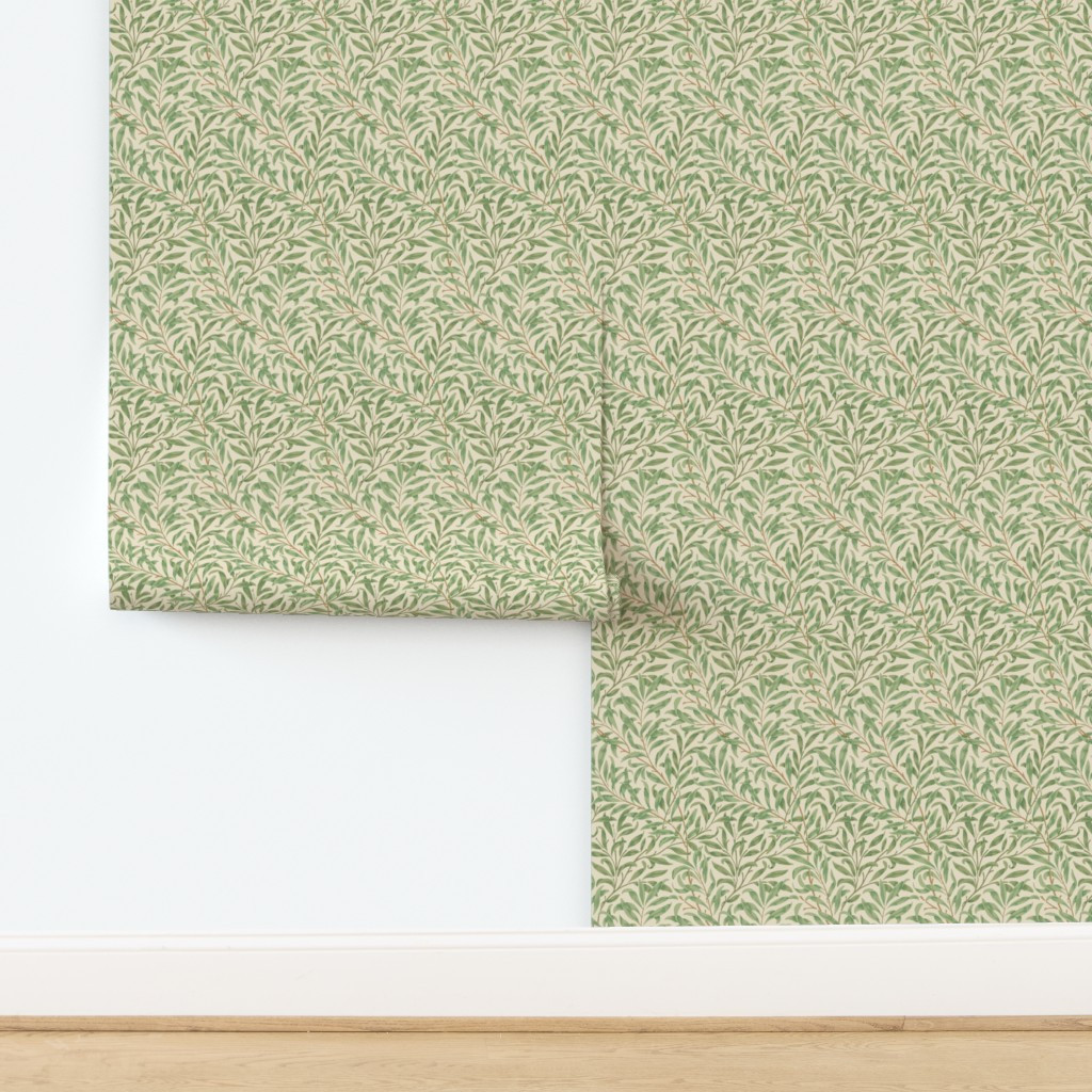 Wallpaper in William Morris Willow Bough Original Small | Spoonflower