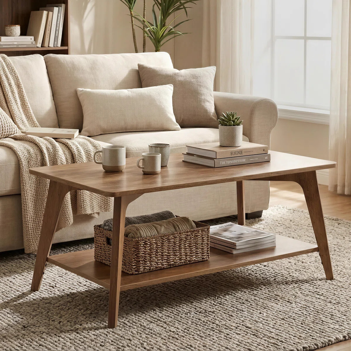 39.4" Coffee Table with Storage for Living Room | Wayfair North America
