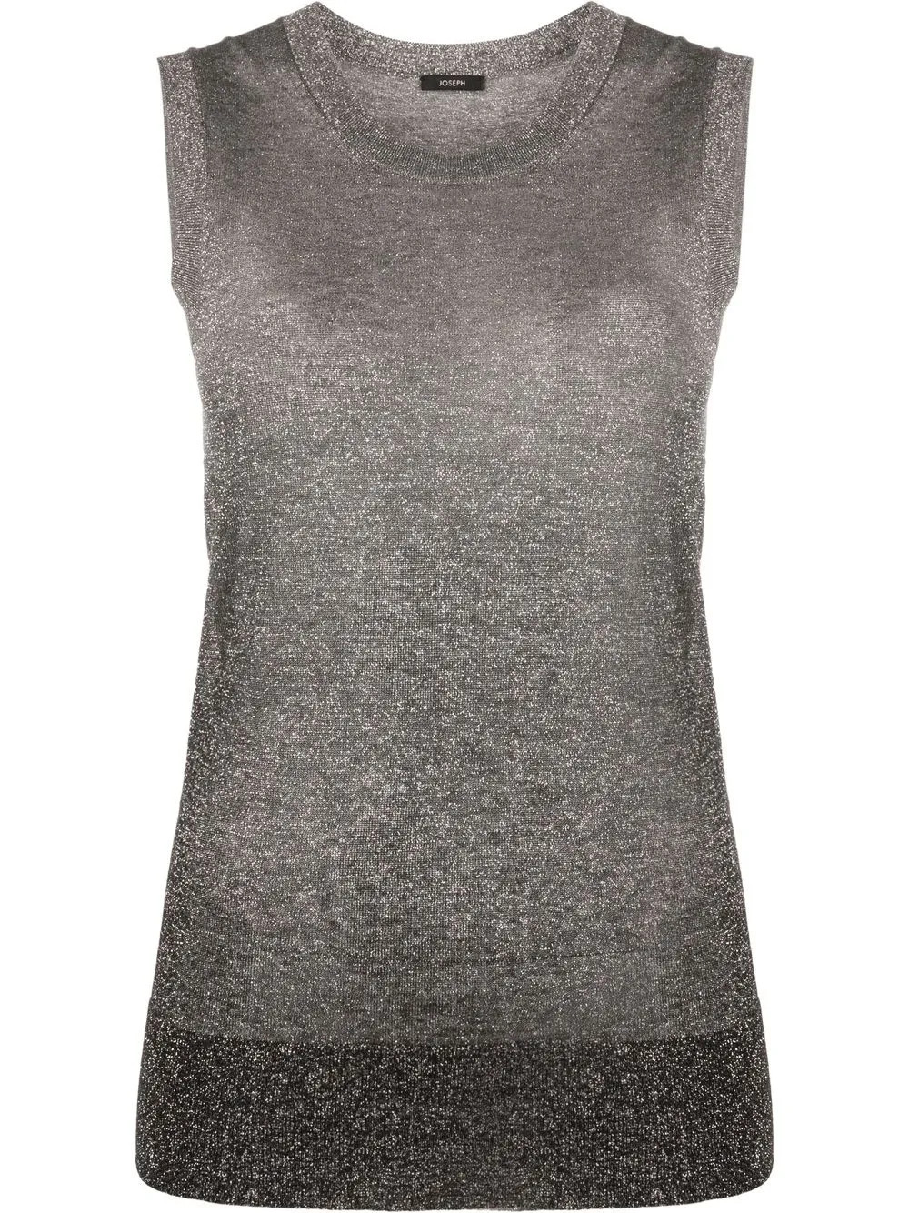 sleeveless lurex knitted vest | Farfetch Global
