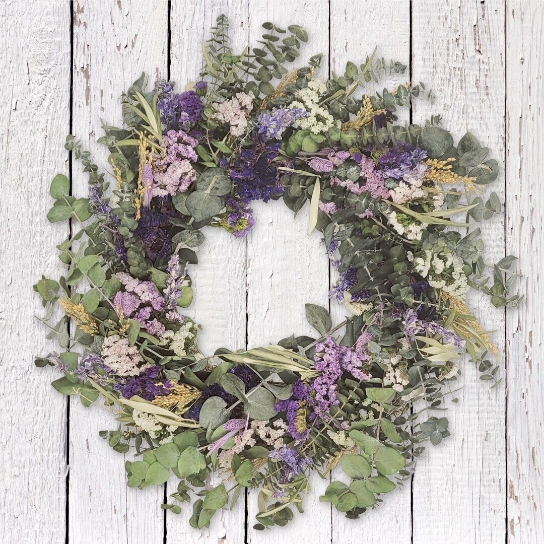 Bring soft, natural elegance to your space with this handcrafted Pasadena wreath made from baby eucalyptus, grains, and delicate dried florals. The organic textures and neutral tones make this 18” wreath a versatile piece that complements any decor style. Beautiful for entryways, walls, or covered porches, it arrives in a wooden crate for easy storage and display season after season.

#LTKHome #LTKStyle #WreathDecor #DriedFlowers #NeutralDecor #FarmhouseStyle #FrontDoorDecor #NaturalHome #HomeStyling #SeasonalDecor #LTKFinds #TimelessDecor 

#LTKHome #LTKSeasonal