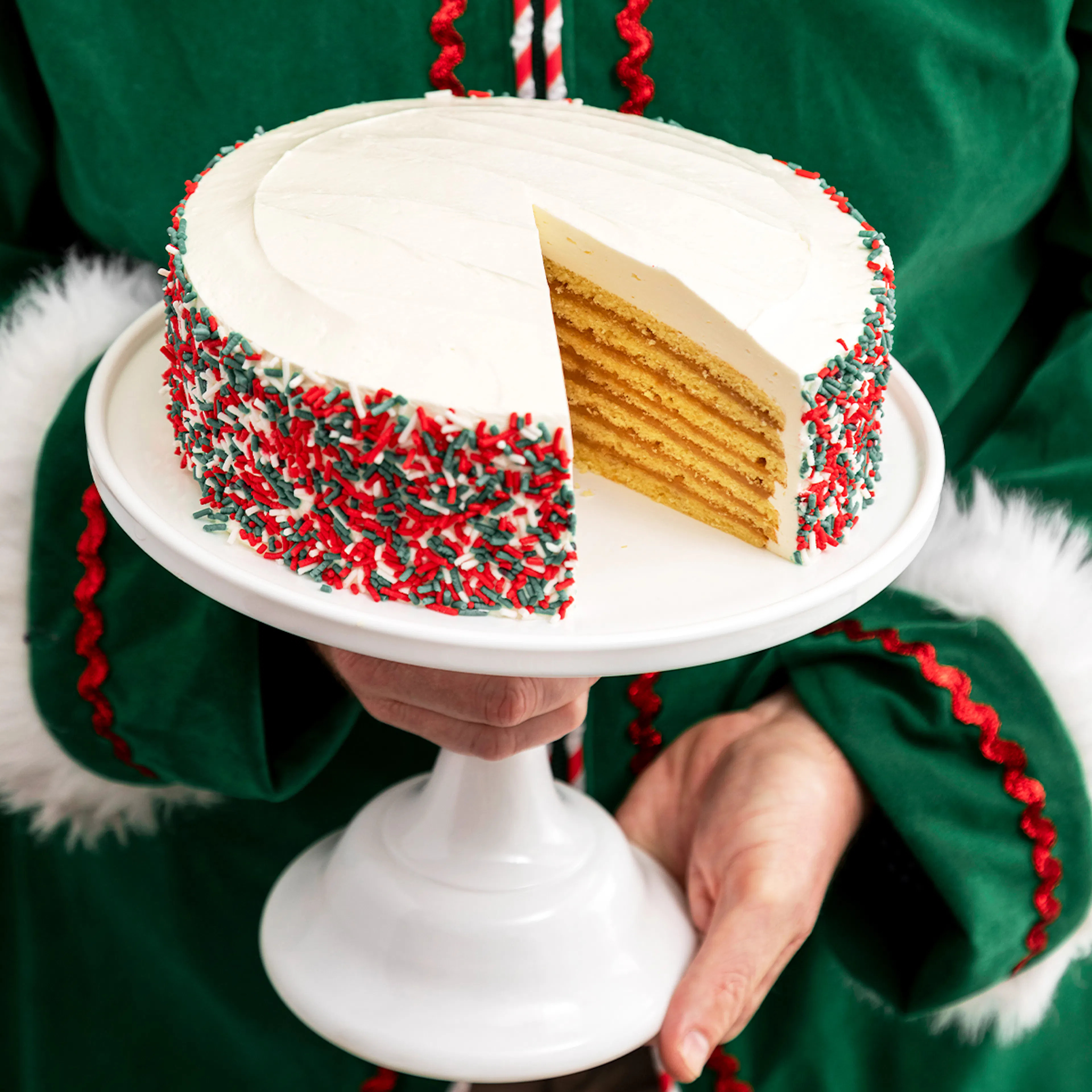 7-Layer Christmas Caramel Cake by Caroline's Cakes | Goldbelly | Goldbelly