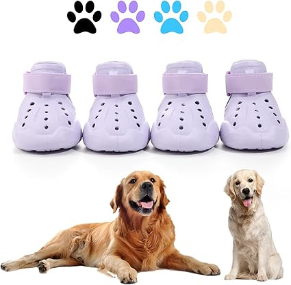 Dog Shoes, Dog Sandals for Hot Pavement, Non-Slip Waterproof Dog Booties for Winter Snowy Day and... | Amazon (US)