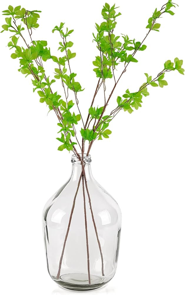 Clear Glass Vase Tall Farmhouse Vase for Branches Glass Vases for Centerpieces in Home Decoration... | Amazon (US)