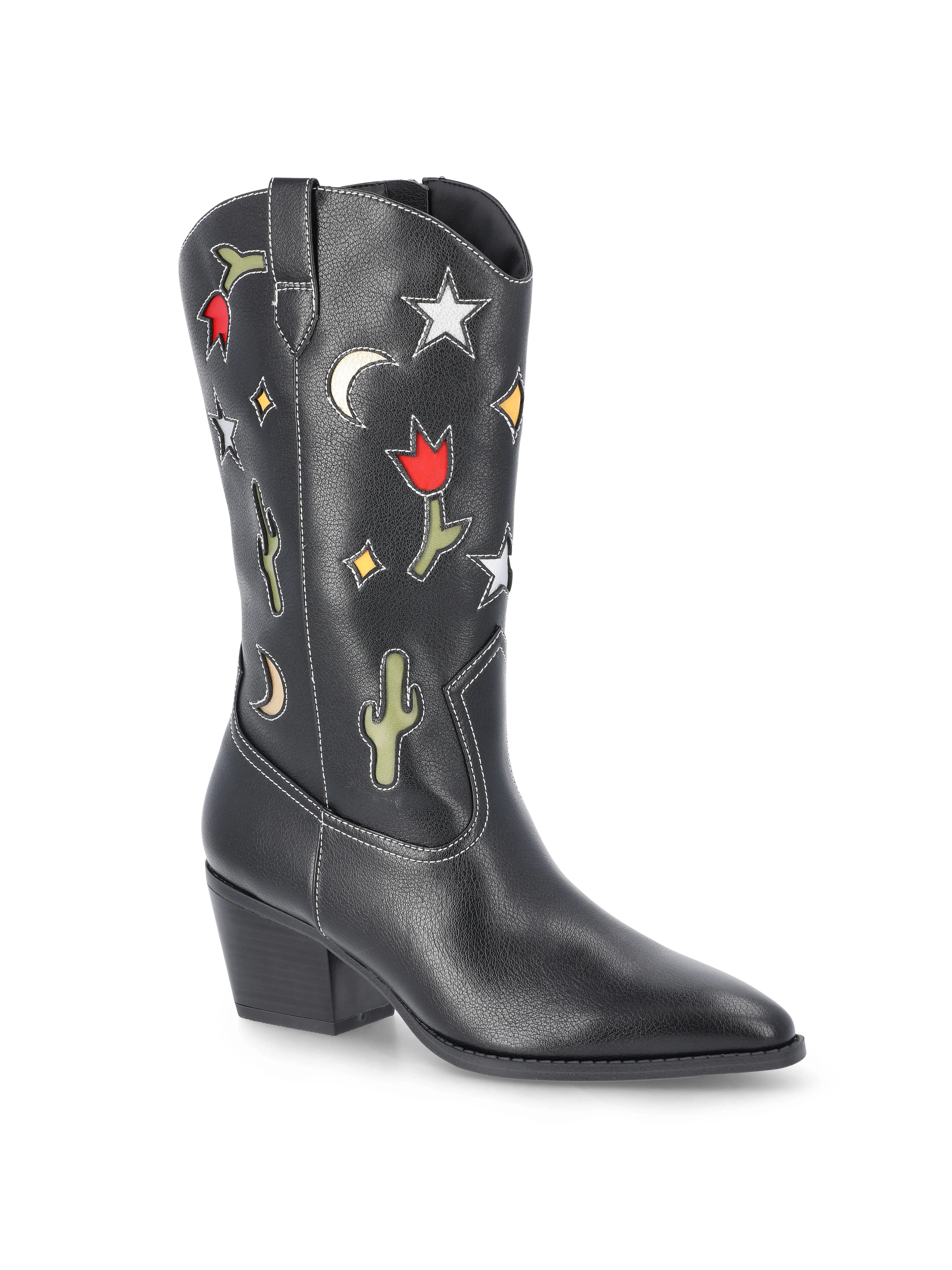 No Boundaries Novelty Western Boots, Women's | Walmart (US)