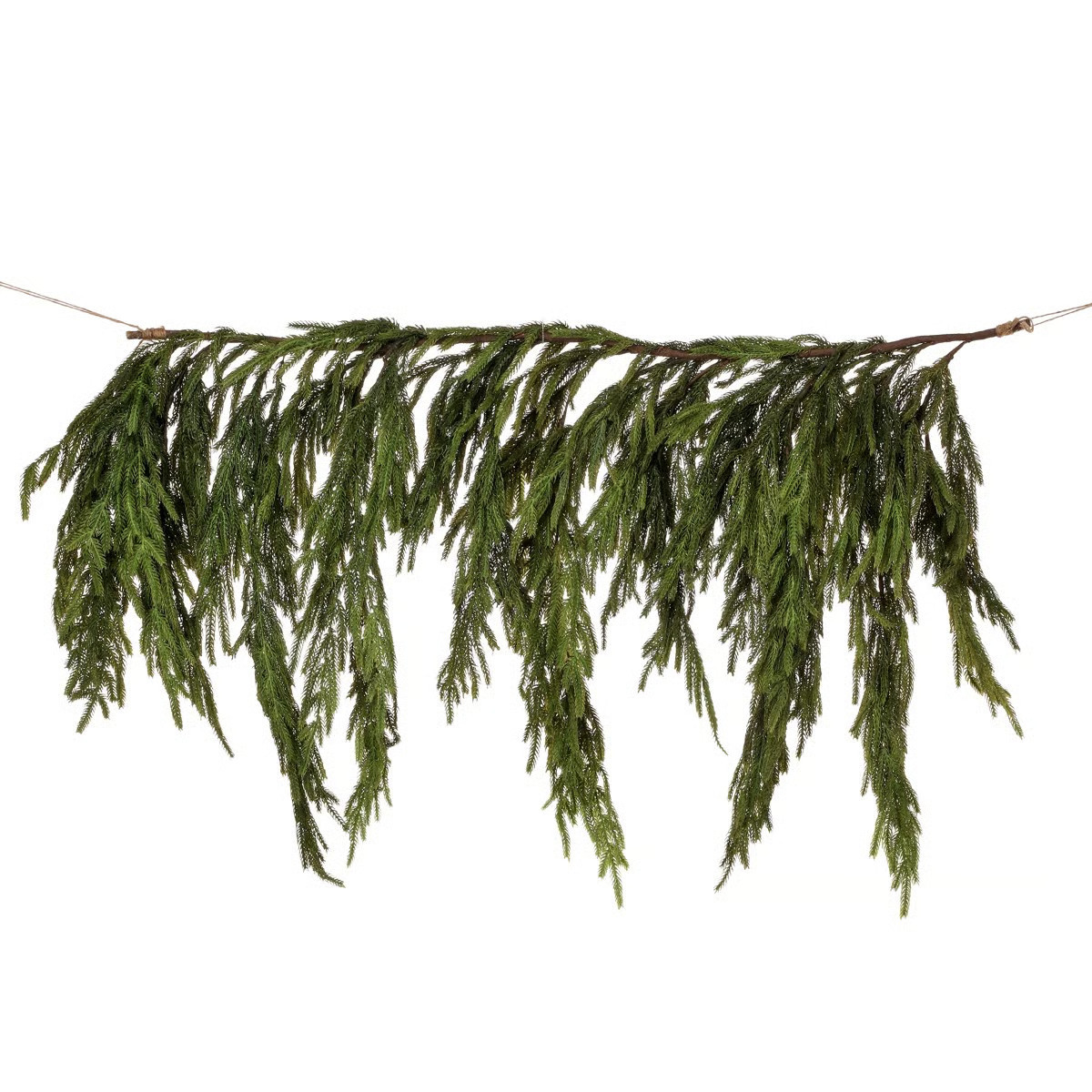 47x29"Real Touch Norfolk Pine Dripping Garland | Wayfair North America