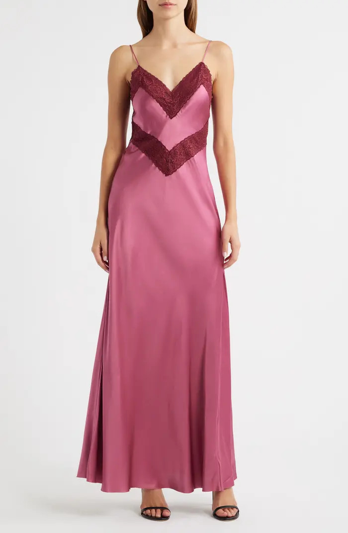 Serita Lace Silk Slipdress | Nordstrom