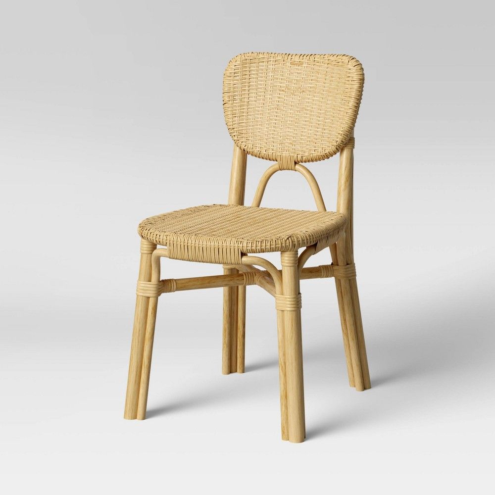 Canton Rattan and Woven Dining Chair Natural - Threshold | Target