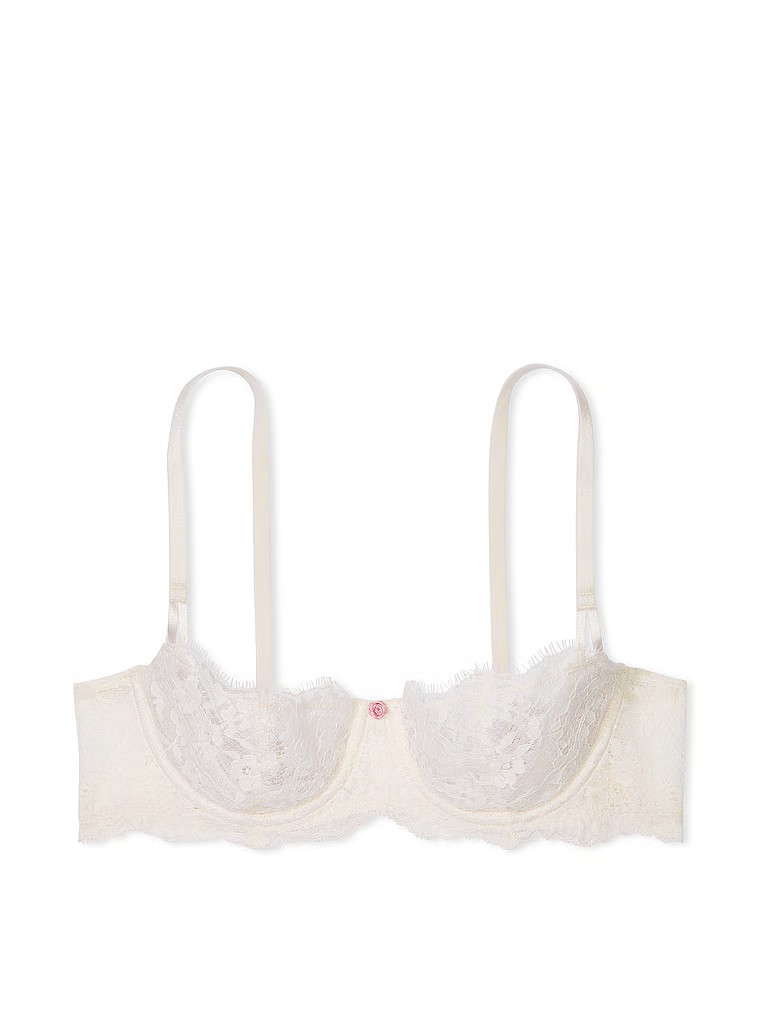 Buy Wicked Unlined Lace Balconette Bra, Coconut White - Order Bras online - Victoria's Secret US | Victoria's Secret (US / CA )