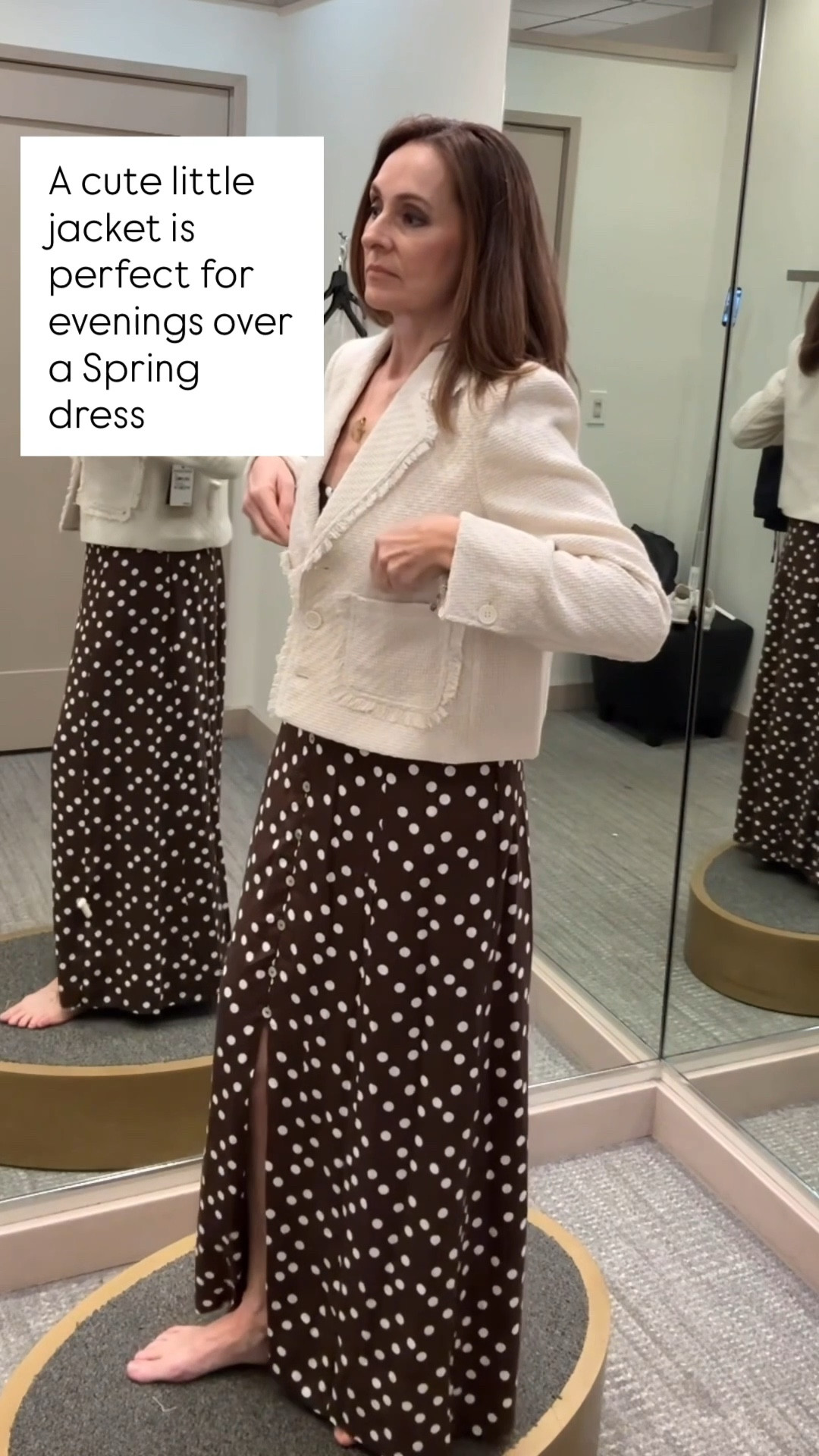 Lovely Spring layers over a sleeveless dress for evening temps  

#LTKootd #LTKgrwm #LTKOver40