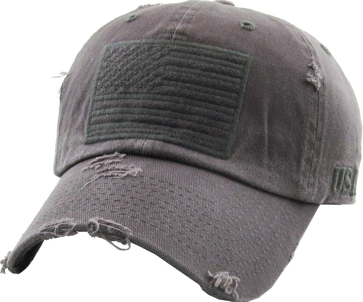 KBETHOS Flag USA America Military Thin Blue Line Thin Red Line Vintage Distressed Baseball Cap Da... | Amazon (US)