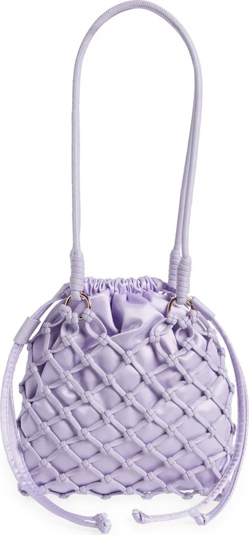 Topshop 2-in-1 Faux Leather Shoulder Bag & Satin Pouch | Nordstrom | Nordstrom