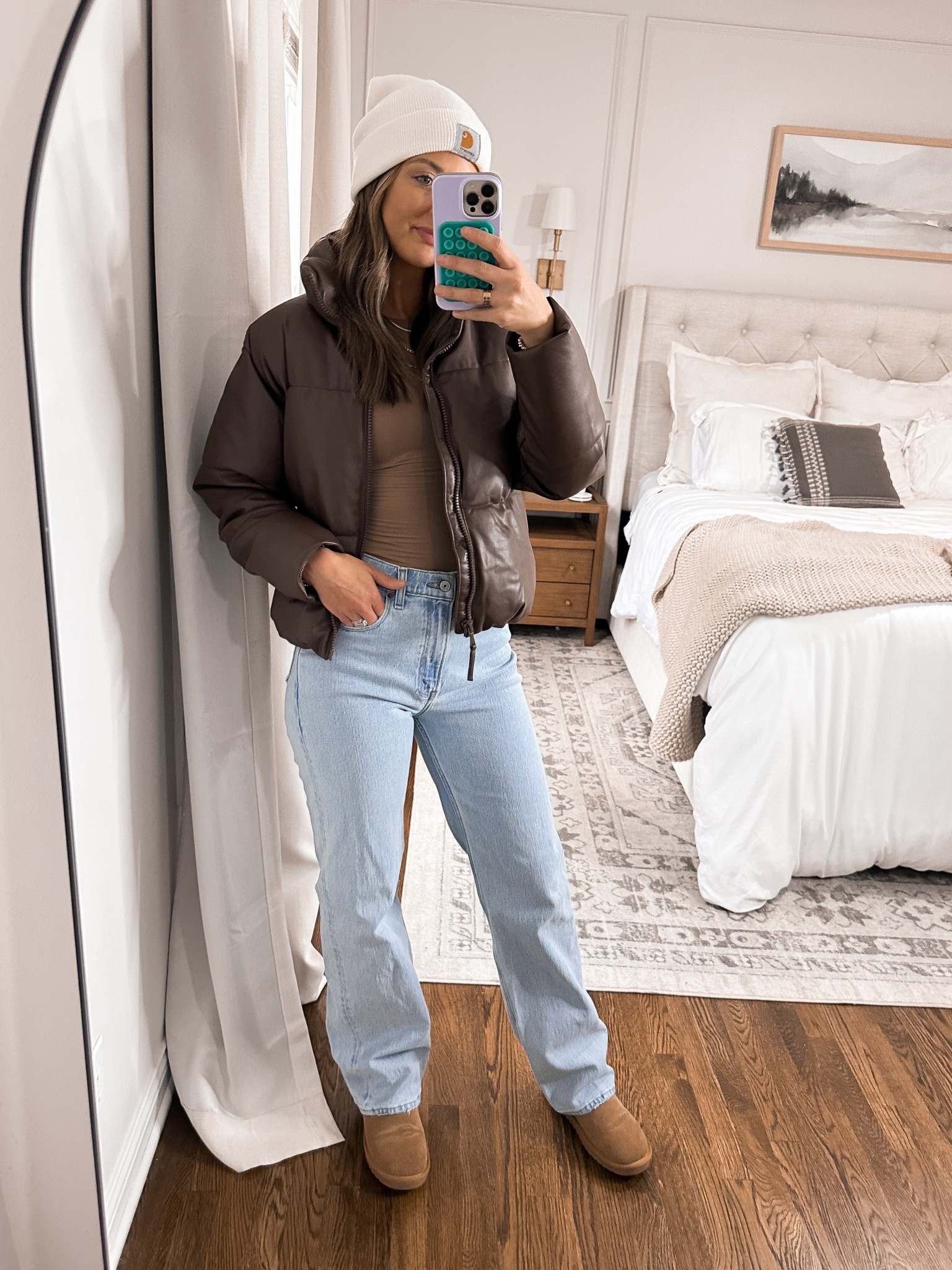 Fall jeans and jacket outfit idea! 

Jeans 28/long (I am 5’8)
Everything else true to size 



#LTKSeasonal #LTKfindsunder100 #LTKstyletip