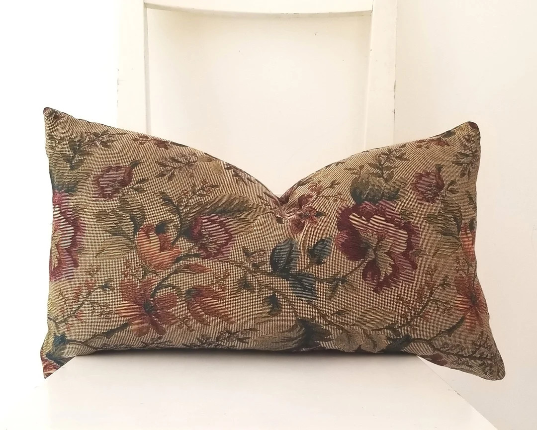 Lumbar French Tapestry  Retro Design 21 x 12 Cushion Cover | Etsy (US)
