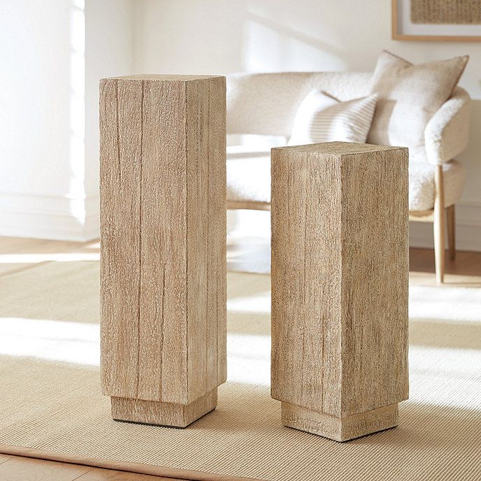 Camino Wood Pedestal | Ballard Designs, Inc.