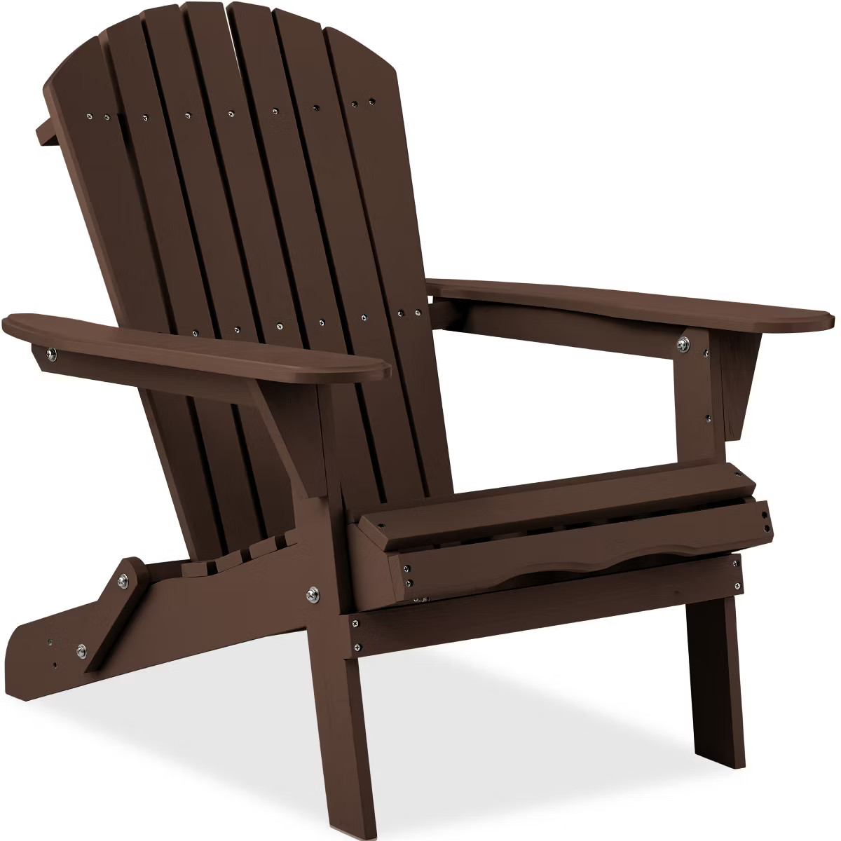 Best Choice Products Folding Adirondack Chair Outdoor, Wooden Accent Lounge Furniture w/ 350lb Ca... | Target