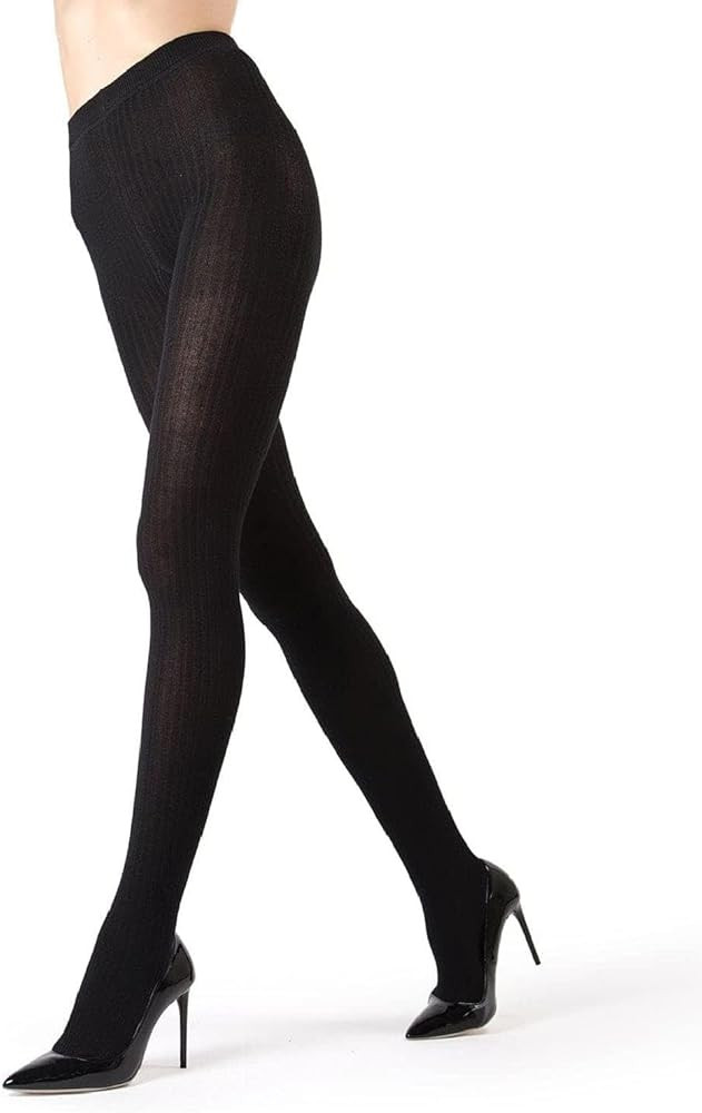 MeMoi Boston Ribbed Cotton Tights for Women, Cozy and Warm Durable Sweater Tights - Sizes Small t... | Amazon (US)