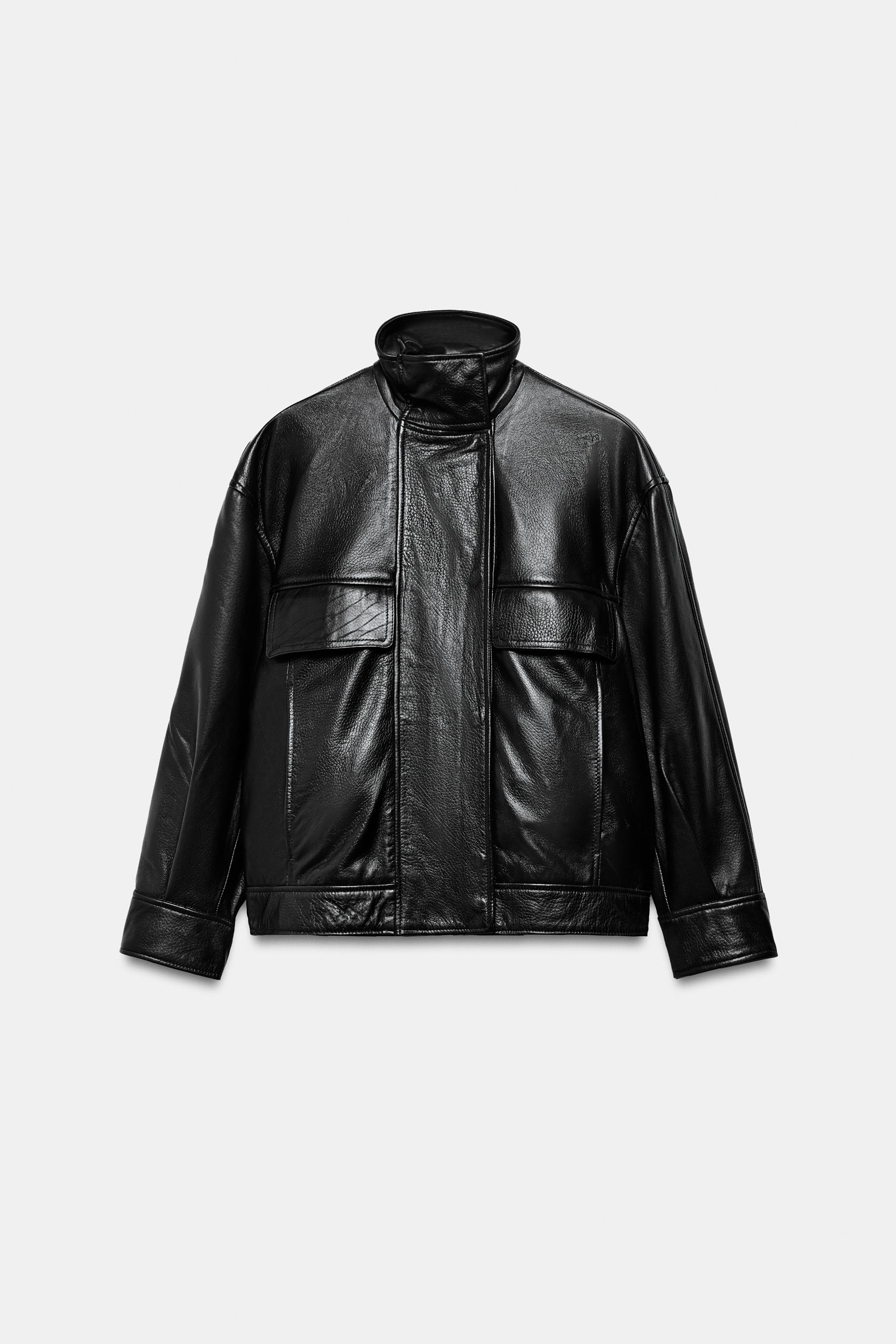 ZW COLLECTION LIMITED EDITION LEATHER JACKET | Zara US