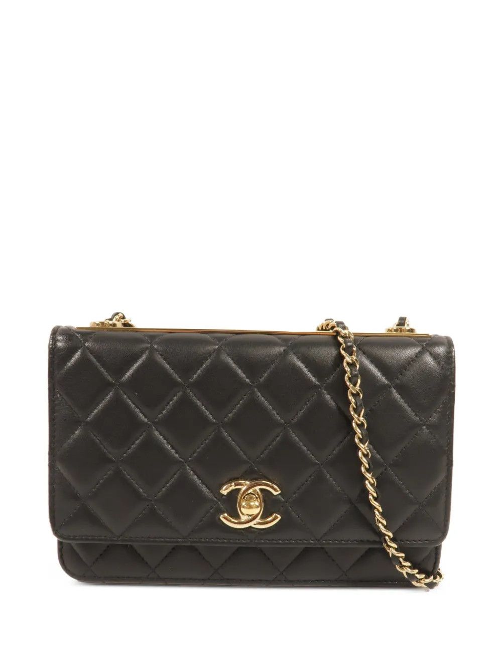 CHANEL Pre-Owned Trendy WOC CC turn-lock mini bag - Black | Farfetch Global