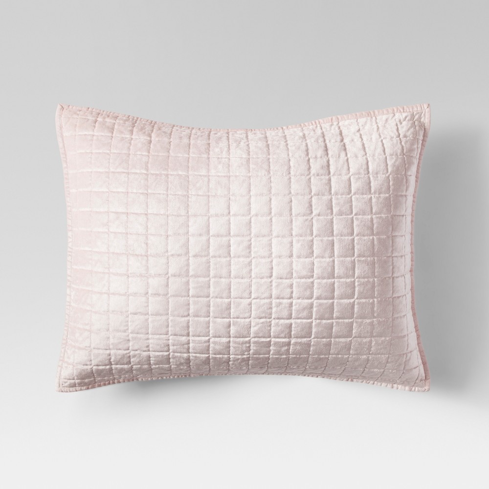 Blush Velvet Grid Stitch Sham (King) - Project 62 | Target