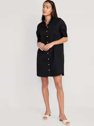 Short-Sleeve Shirt Dress | Old Navy (US)