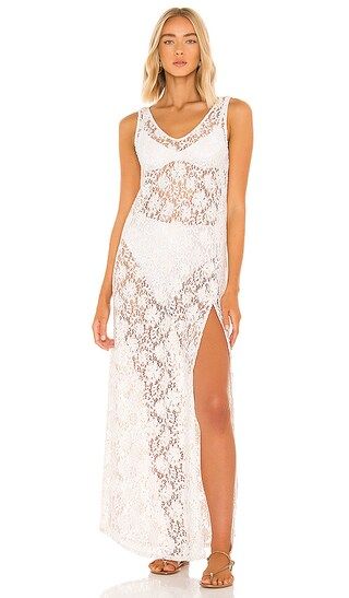 Dunes Lace Margareth Dress in Dunes | Revolve Clothing (Global)