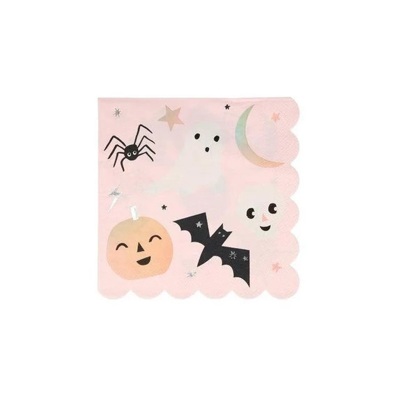 Pastel Pink Halloween Large Napkins Spooky Paper Napkins | Etsy | Etsy (US)
