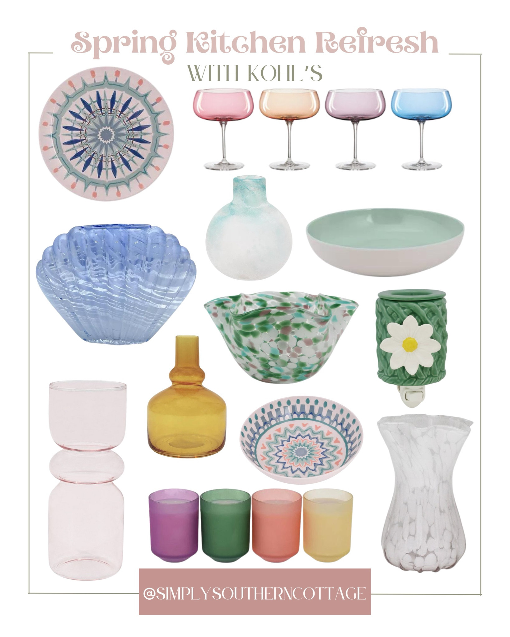Spring kitchen refresh, kitschy vibes, colorful kitchen decor, joyful home, Kohl’s 

#LTKSeasonal #LTKstyletip #LTKhome