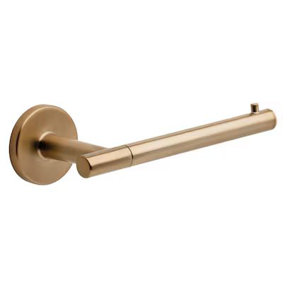 Delta Trinsic Champagne Bronze Wall Mount Single Post Toilet Paper Holder | Lowe's