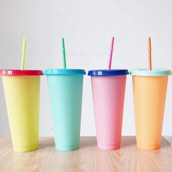 TAL Color Changing Tumbler & Straw Set. 24 oz. 4 Pack | Amazon (US)