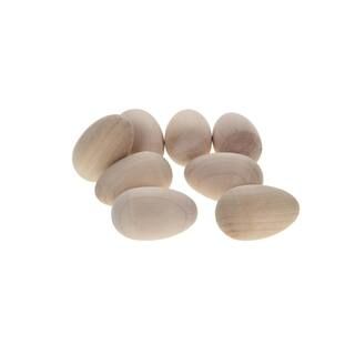 2.5" Solid Wood Eggs by Make Market®, 8ct. | Michaels Stores