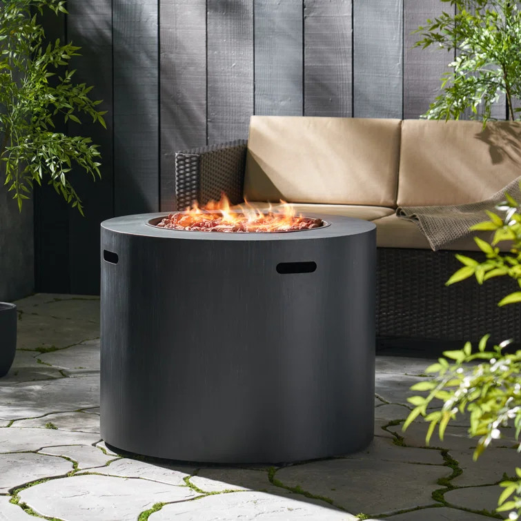 Hartland 24'' H x 30.5'' W Iron Propane Outdoor Fire Pit Table | Wayfair North America
