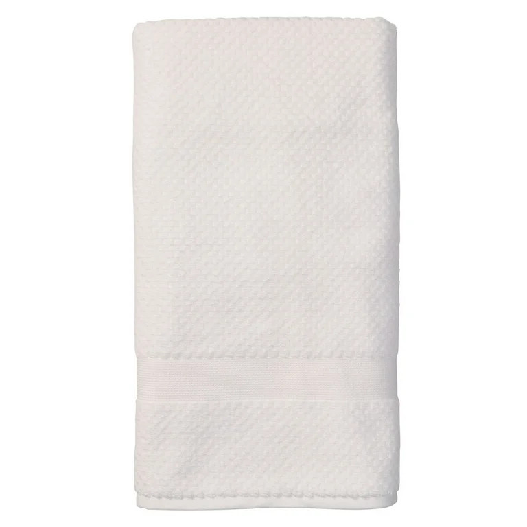 Better Homes & Gardens Signature Soft Popcorn Texture Bath Sheet, Arctic White | Walmart (US)
