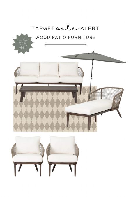 Save up to 50% off patio furniture!

Outdoor umbrella, patio sofa, coffee table, patio chaise, patio chairs, target sale

#LTKhome #LTKSeasonal #LTKsalealert