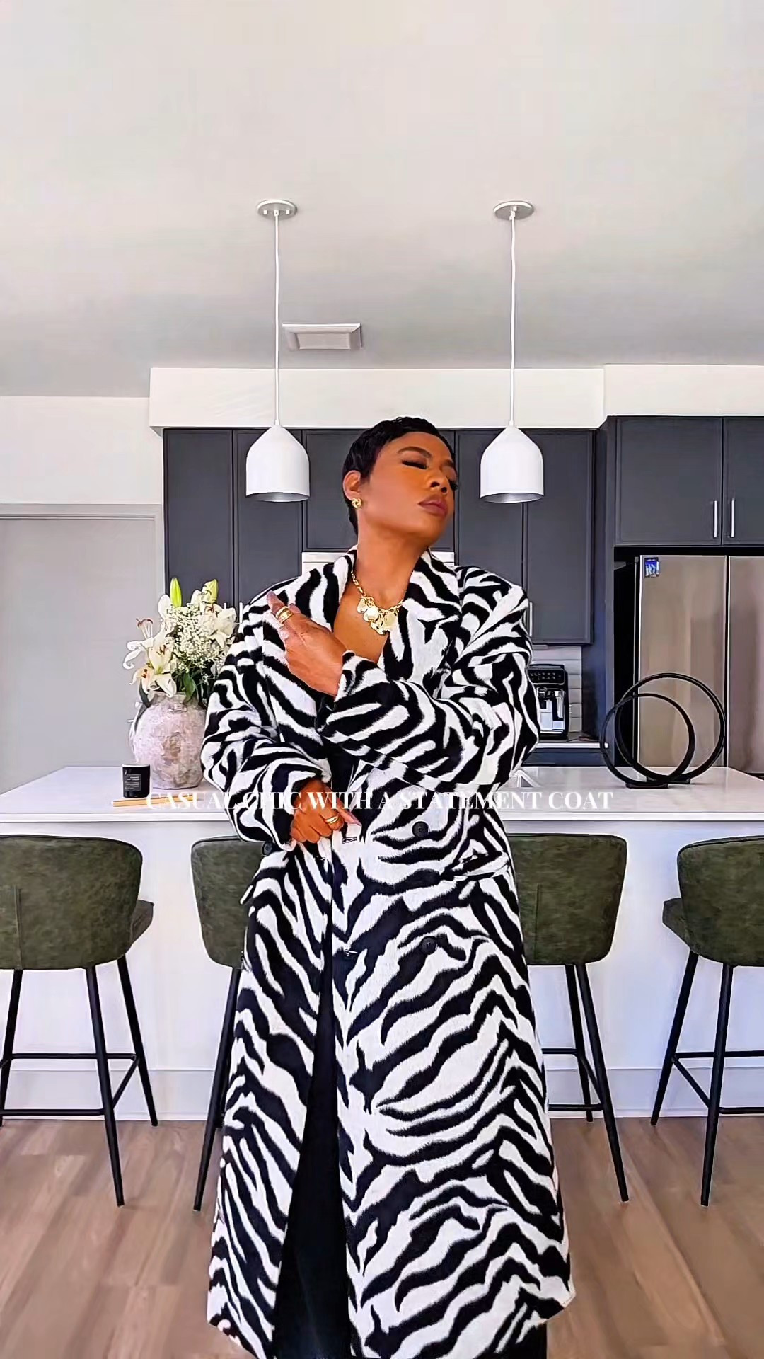 Casual Chic Outfit with a Statement Coat | Elevated Everyday Street StyleCasual chic outfit with a statement coat. This zebra coat instantly elevates a simple black outfit and gives effortless street style vibes. If you love elevated everyday outfits and bold outerwear, statement coats are the easiest way to make a casual look chic. Coat is from Boohoo. SizingCoat 4Jeans 4

#LTKPetite #LTKootd #LTKgrwm