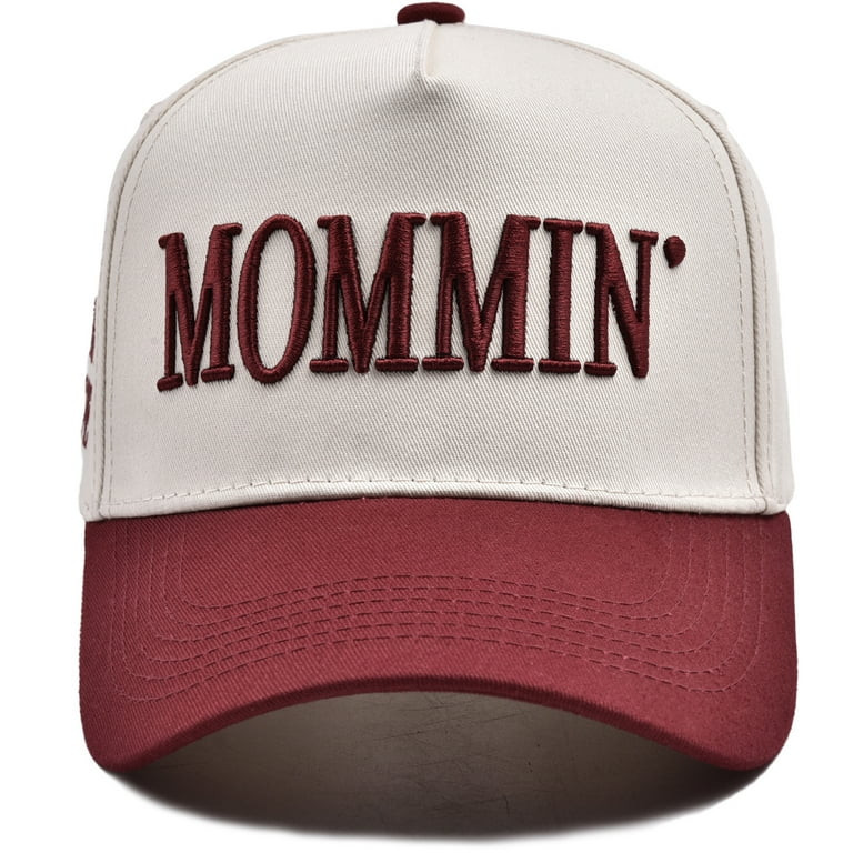 Vintage Two-Tone Women's Baseball Cap, Canvas Trucker Hat, Ponytail Hat, Adjustable Cap with Momm... | Walmart (US)