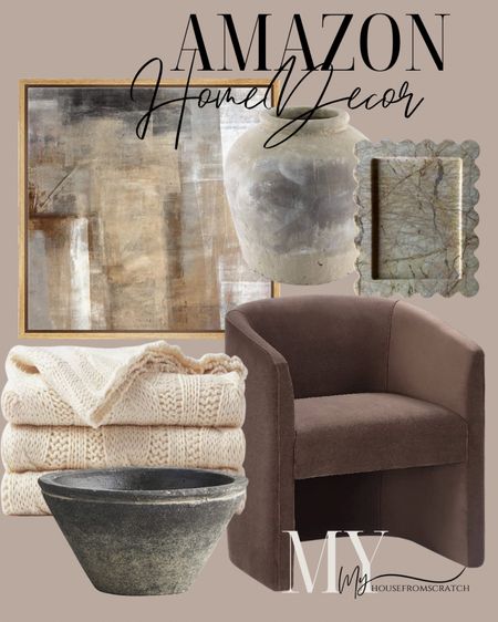 Amazon finds, Amazon home decor; vase, chair, art, throw blanket, tray

#LTKFind #LTKhome #LTKstyletip