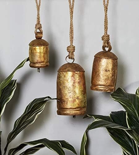 Amazon.com: Deco 79 26719 Metal Rope Cow Bell Unique Home Accents, Set of 3 : Everything Else | Amazon (US)