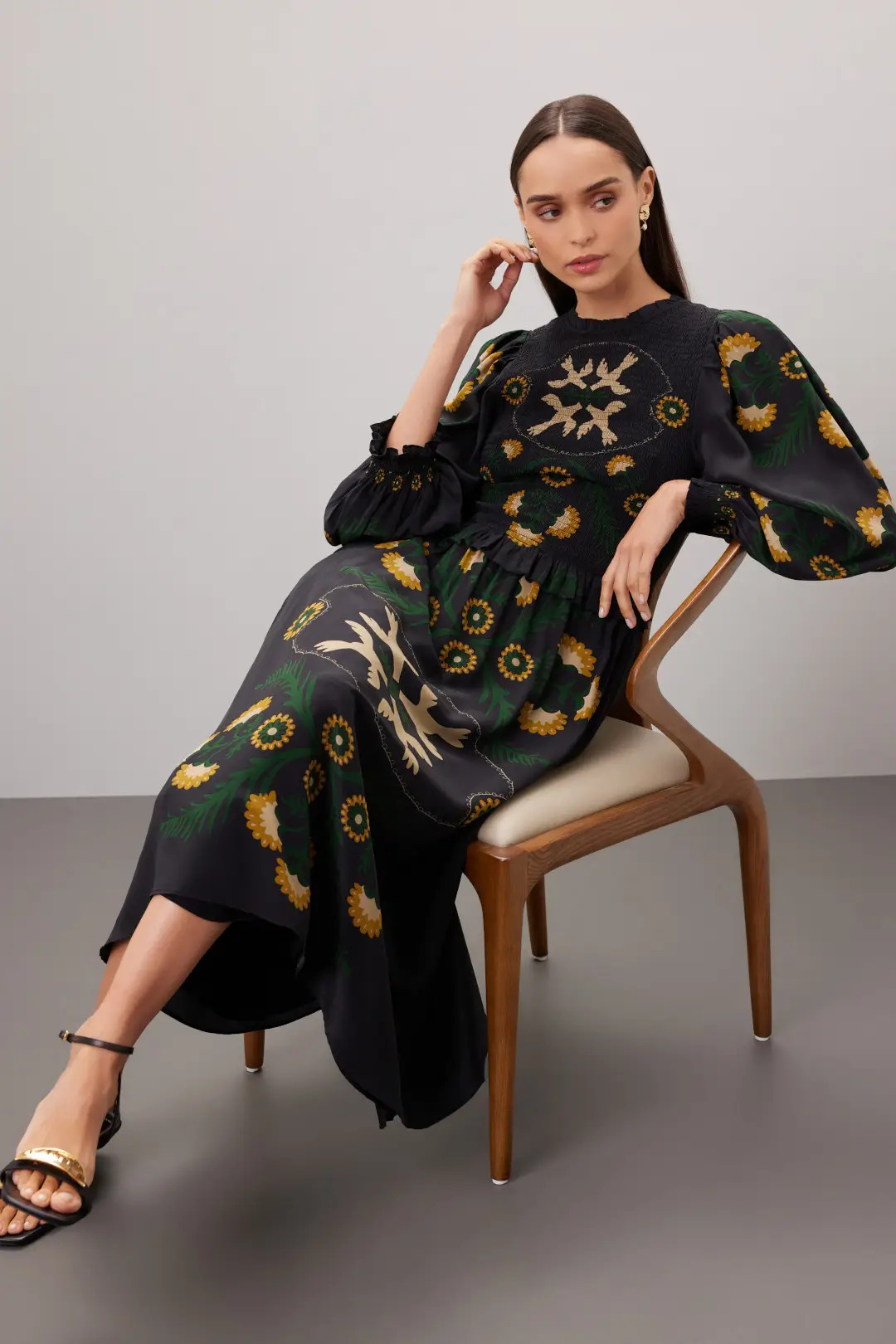 perle print dress | Rent the Runway