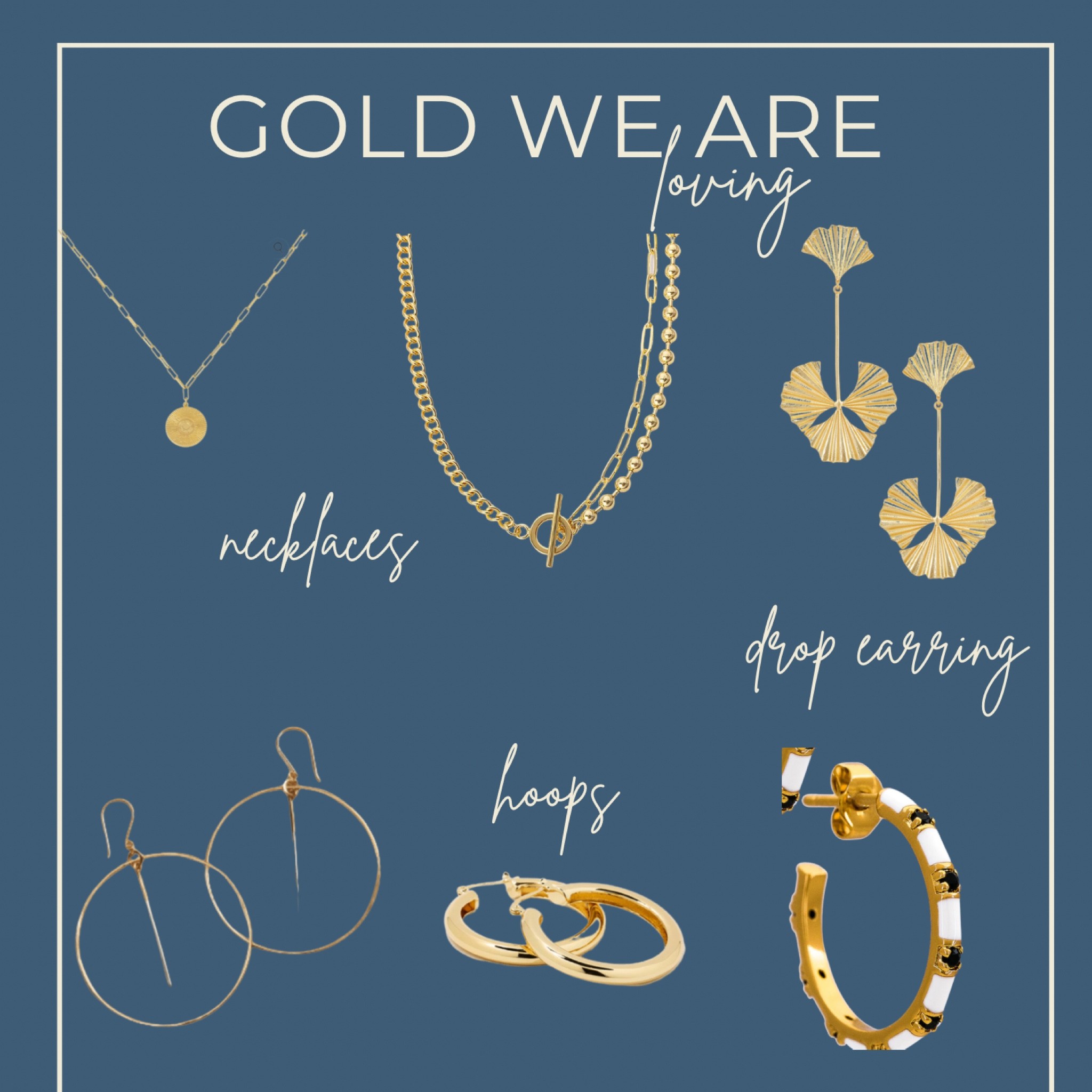 Gold accessories to complete your outfit. Loving Uncommon James and Revolve jewelry this season! 

#LTKworkwear #LTKunder100 #LTKstyletip