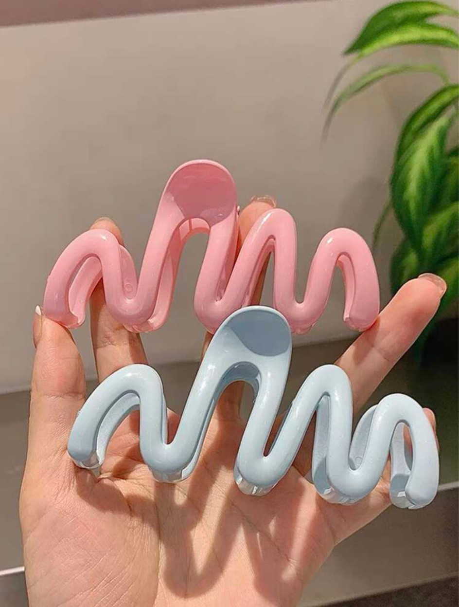 Wave Shaped Hair claw clip. Gift guide idea for her, under £5, affordable, christmas/birthday. Hair accessories, colorful. 

#LTKGiftGuide #LTKfindsunder50 #LTKsalealert