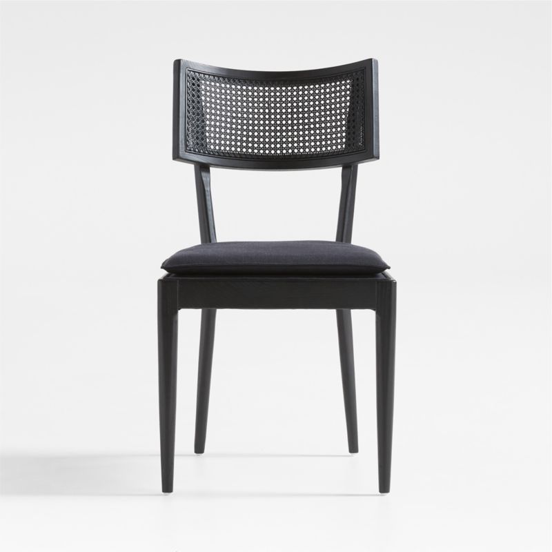 Libby Black Cane Dining Chair + Reviews | Crate & Barrel | Crate & Barrel