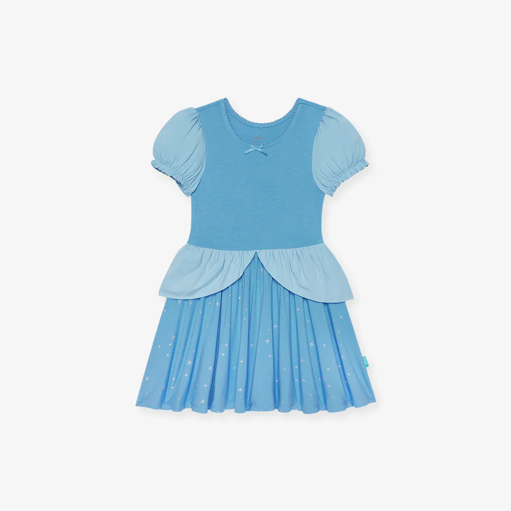 Disney Princess Blue Baby Bodysuit Dress | Cinderella | Posh Peanut