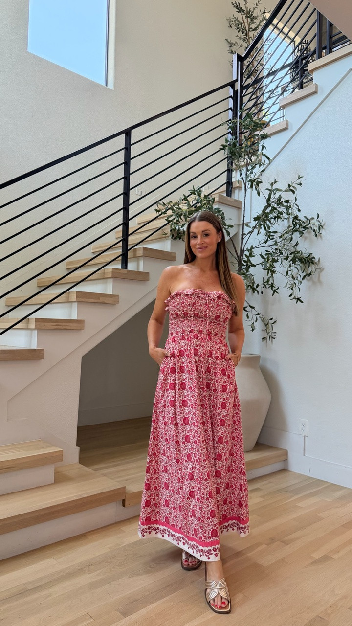 My maxi sundress is on sale! ❤️

I can’t believe this dress is from @Target! This is adorable! Has a smocked style around the chest, with a tie detail and ruffles at the top.

Has pockets and is very comfortable! Paired it with my gold sandals from Target! This is a must, especially being pregnant!

#LTKBump #LTKootd #LTKSaleAlert
